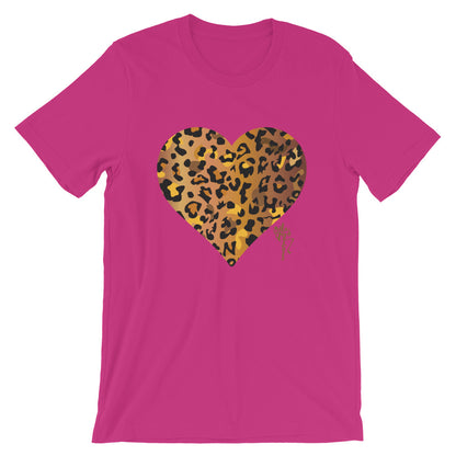 Leopard Heart Short-Sleeve Standard T-Shirt