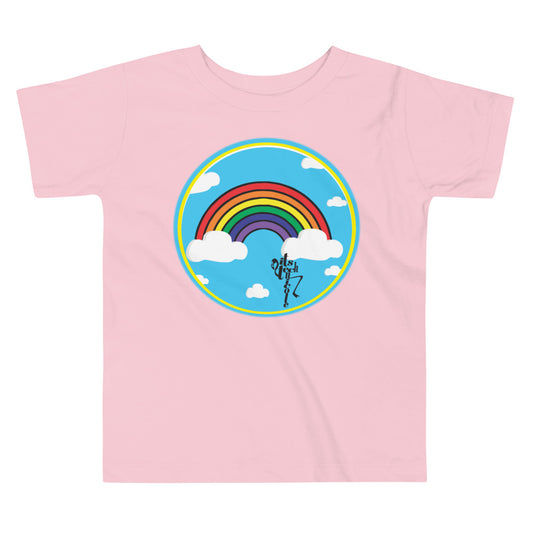Rainbow and Clouds Toddler Short Sleeve Tee