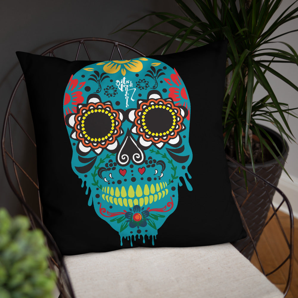 Dia de los Muertos Azul Pillow