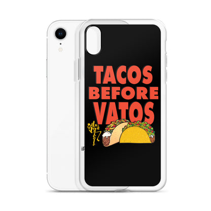 Tacos Before Vatos iPhone Case