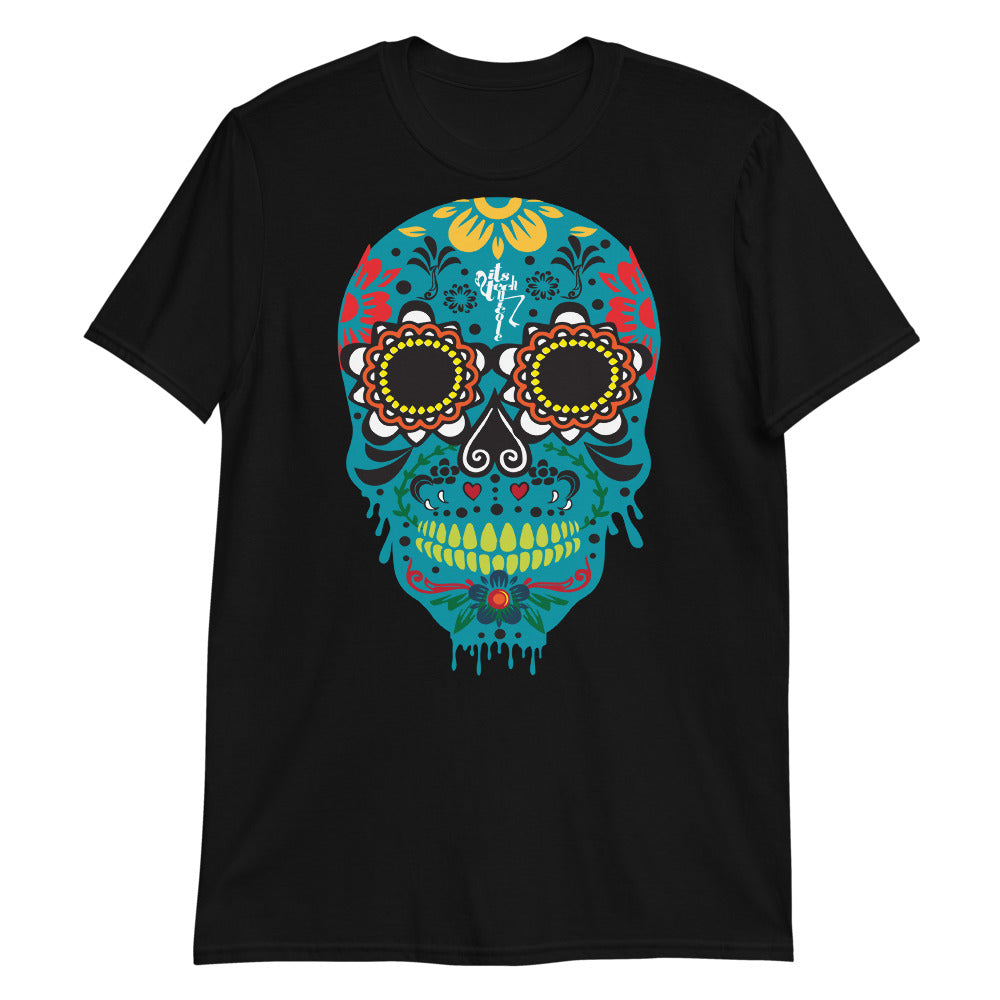 Dia de los Muertos Azul Short-Sleeve Unisex T-Shirt