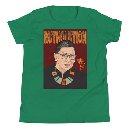 Ruth Bader Ginsburg Tribute Art Youth Short Sleeve T-Shirt