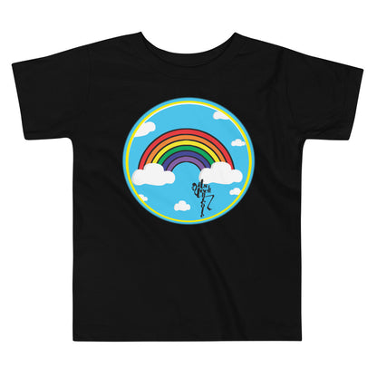 Rainbow and Clouds Toddler Short Sleeve Tee