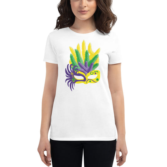 Mardi Gras Mask short sleeve t-shirt