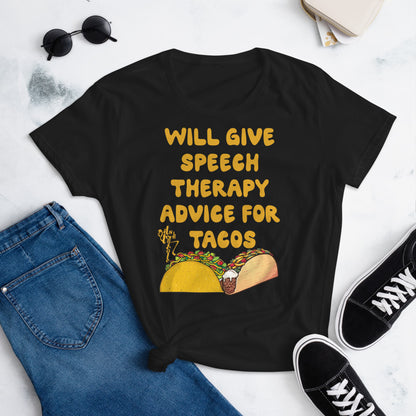Speech Therapy for Tacos Women's short sleeve t-shirt