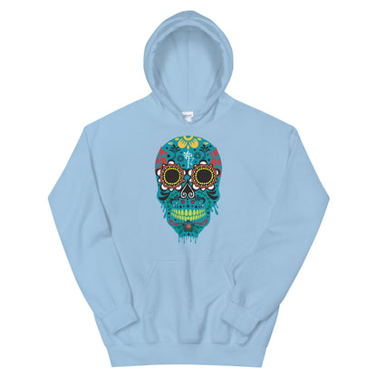 Dia de los Muertos Azul Unisex Hoodie