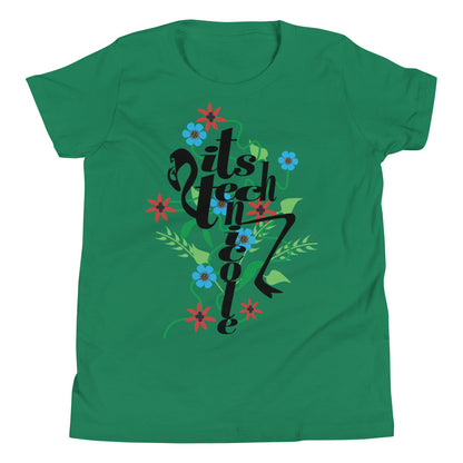 ItsTechnicole Floral Youth Short Sleeve T-Shirt