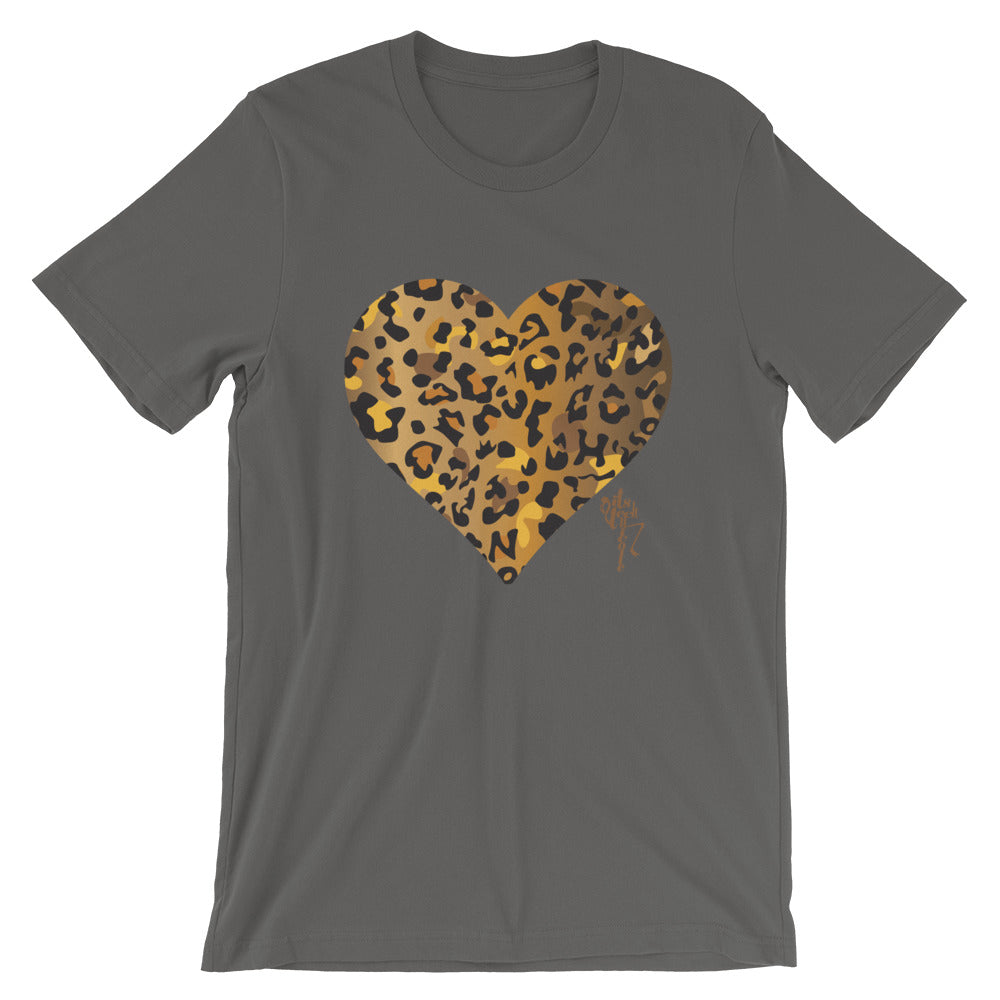 Leopard Heart Short-Sleeve Standard T-Shirt