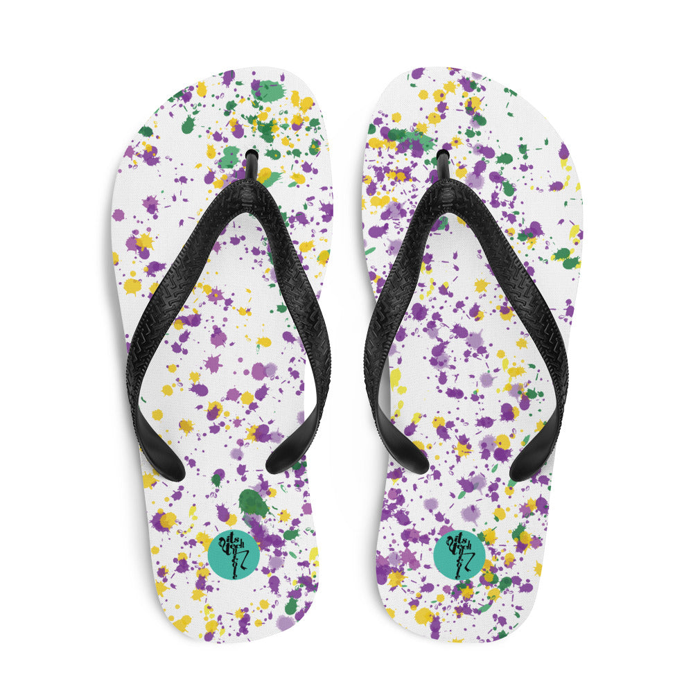 Mardi Gras Flip-Flops