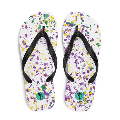 Mardi Gras Flip-Flops