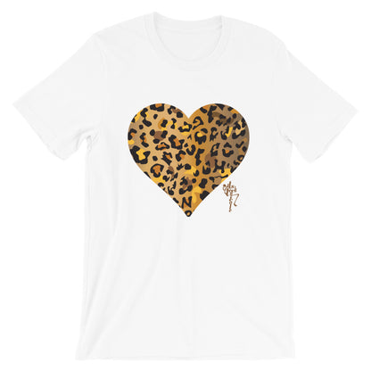 Leopard Heart Short-Sleeve Standard T-Shirt