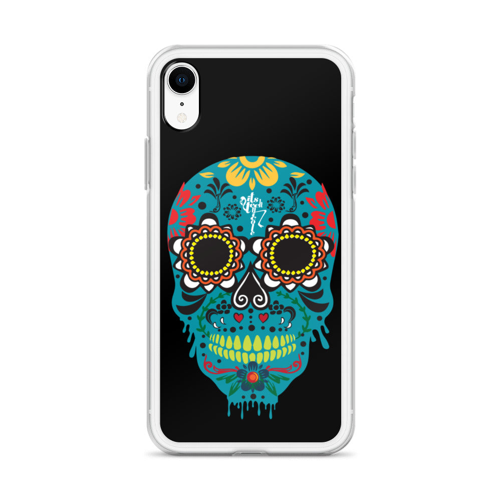 Dia de los Muertos Azul iPhone Case