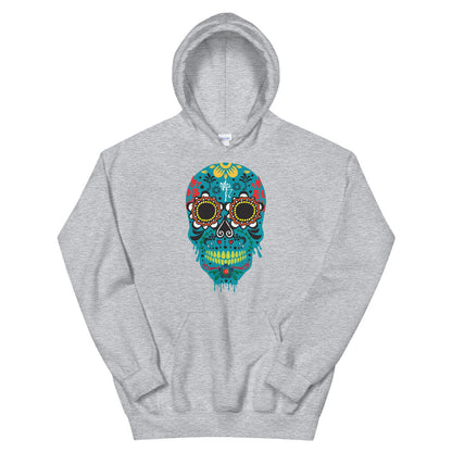 Dia de los Muertos Azul Unisex Hoodie