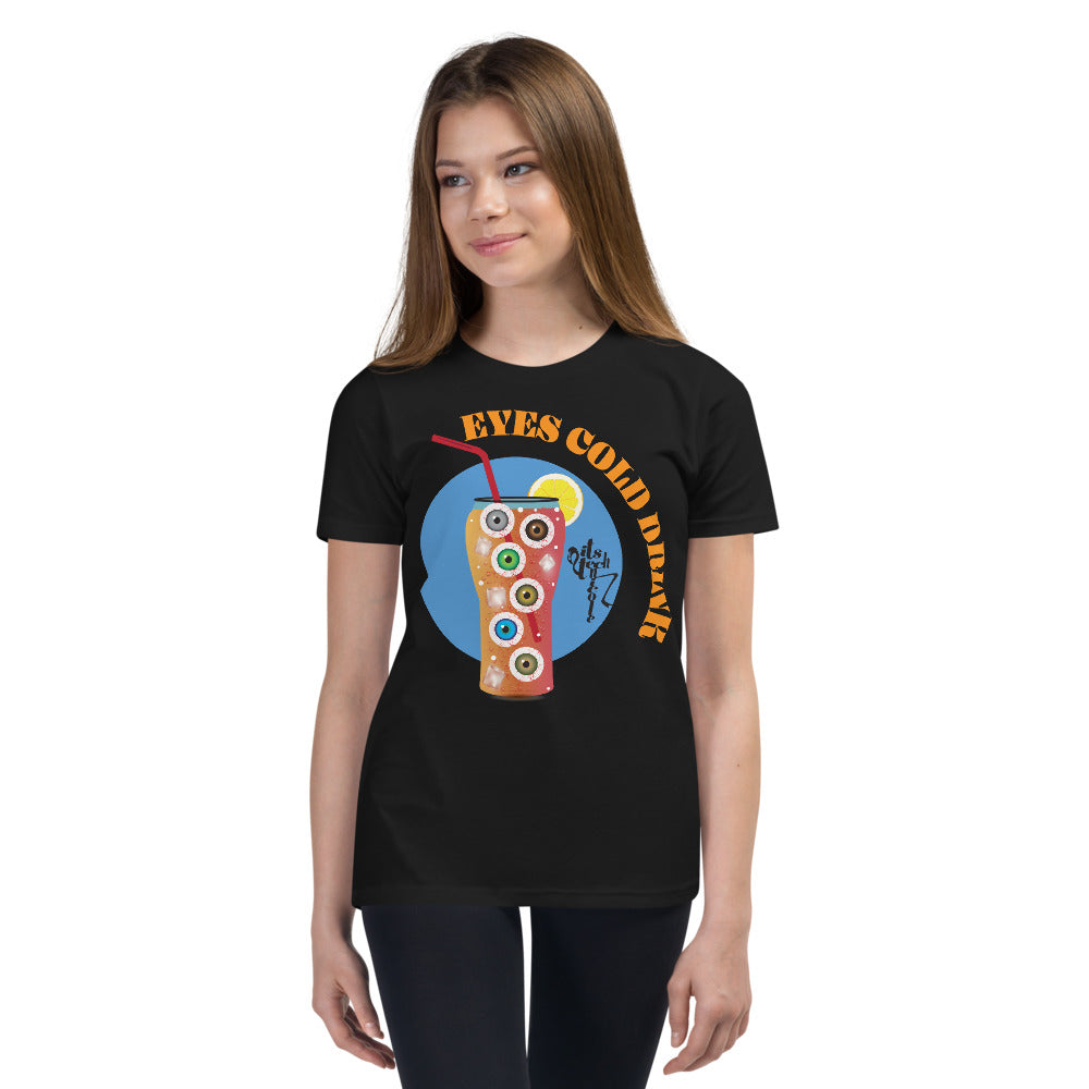 Eyes Cold Drink...Youth Short Sleeve T-Shirt