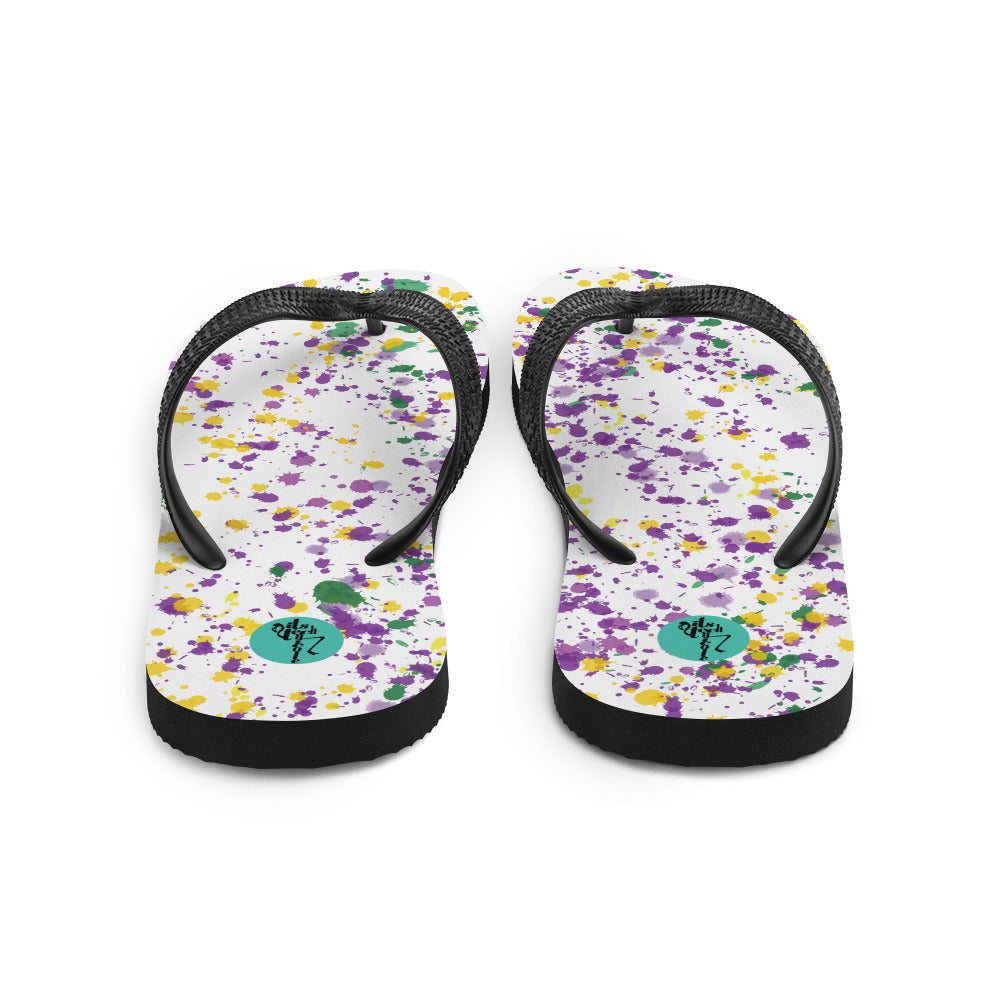 Mardi Gras Flip-Flops
