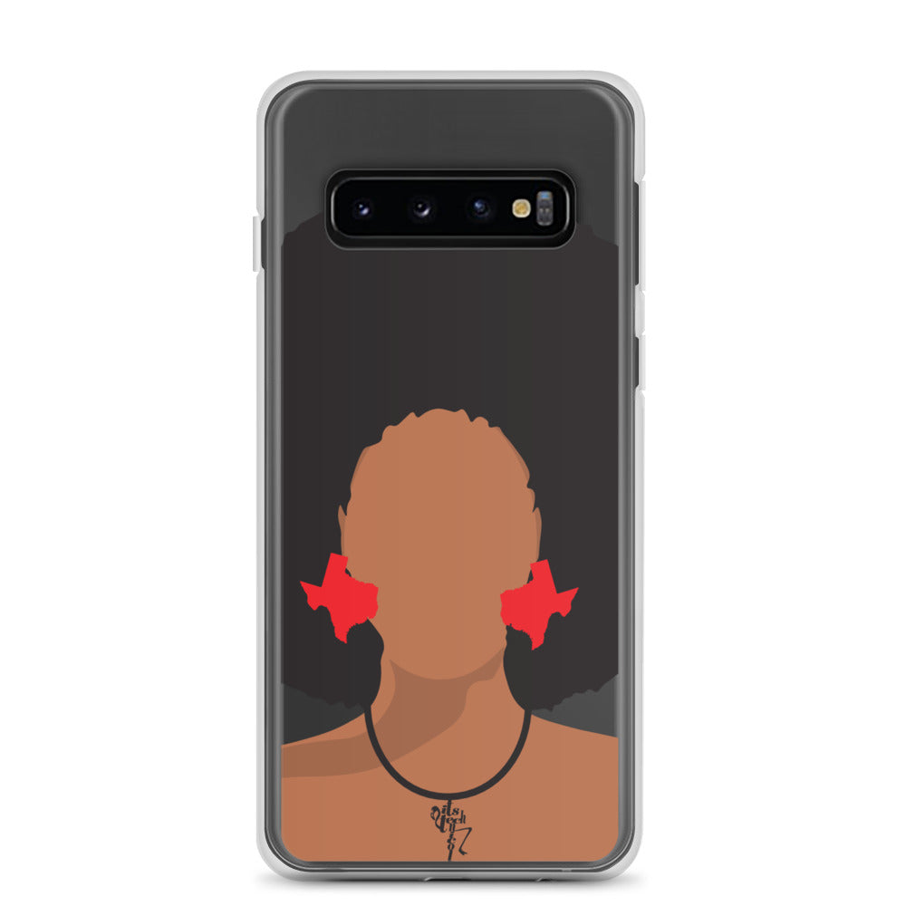 Melanin Poppin' with Texas Earrings Samsung Case