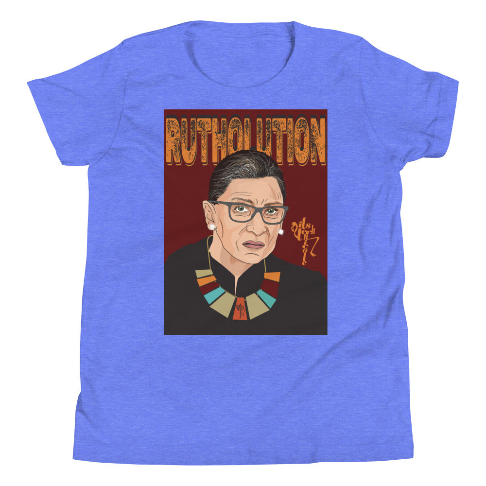 Ruth Bader Ginsburg Tribute Art Youth Short Sleeve T-Shirt