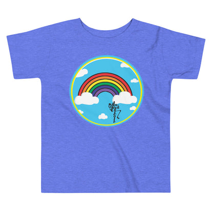 Rainbow and Clouds Toddler Short Sleeve Tee