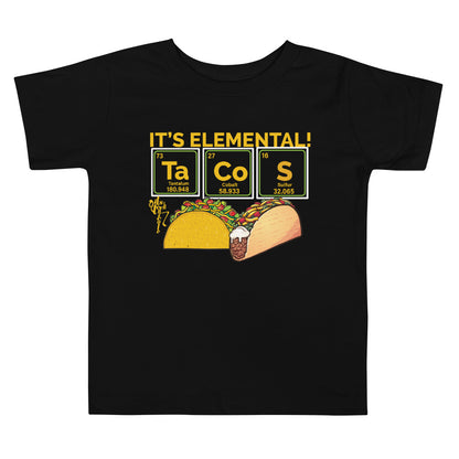 Tacos, It's Elemental Toddler Short Sleeve Tee