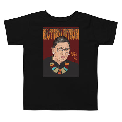 Ruth Bader Ginsburg Tribute Art Toddler Short Sleeve Tee