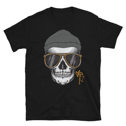 Skull and Beanie Short-Sleeve T-Shirt