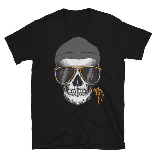 Skull and Beanie Short-Sleeve T-Shirt
