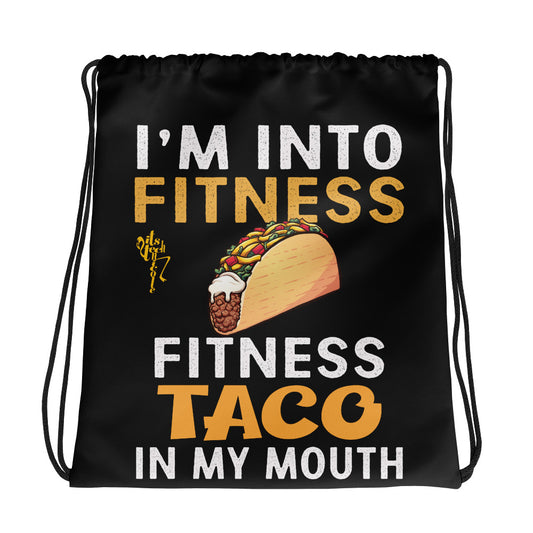 Taco Fitness Drawstring bag