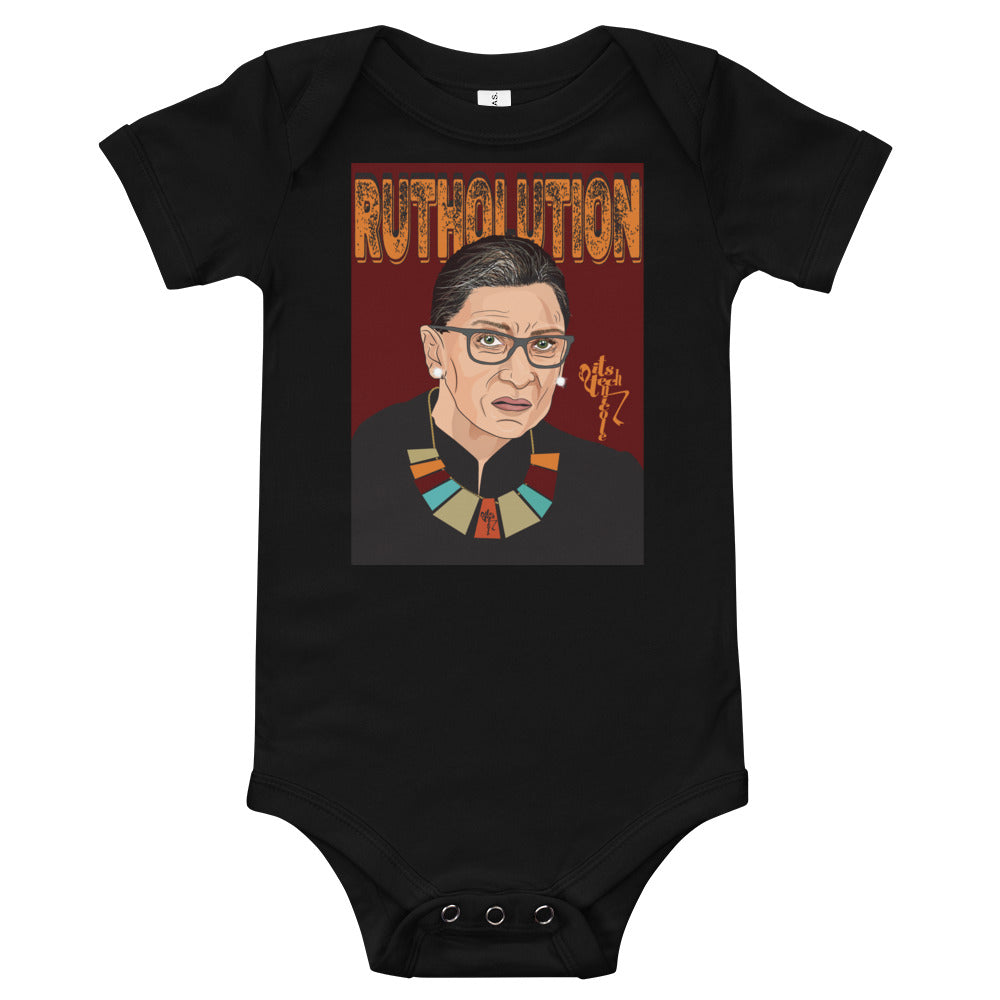 Ruth Bader Ginsburg Tribute Art Onesie