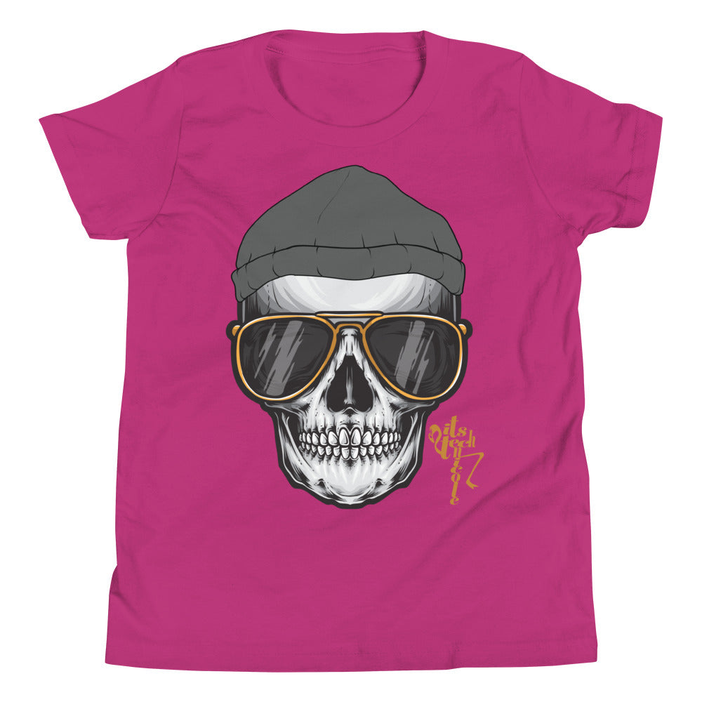 Skull and Beanie Youth Short Sleeve T-Shirt