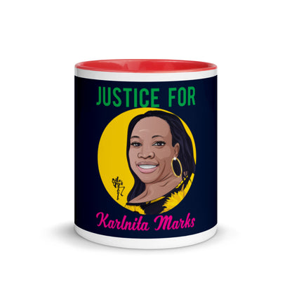 Justice for Karlnita Marks Mug with Color Inside