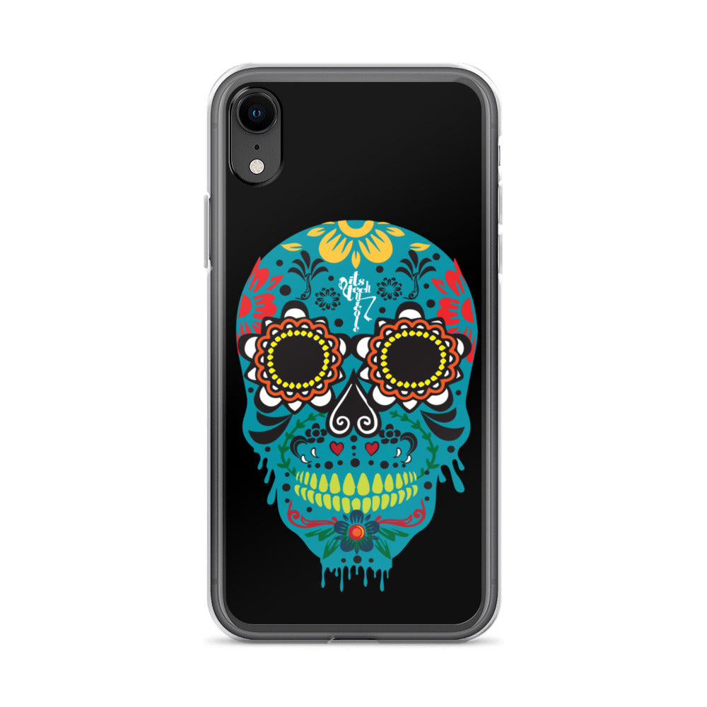 Dia de los Muertos Azul iPhone Case