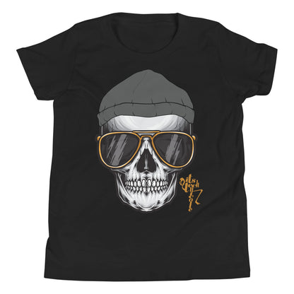 Skull and Beanie Youth Short Sleeve T-Shirt