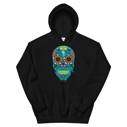 Dia de los Muertos Azul Unisex Hoodie
