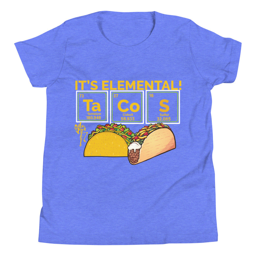 Tacos, It's Elemental Youth Short Sleeve T-Shirt