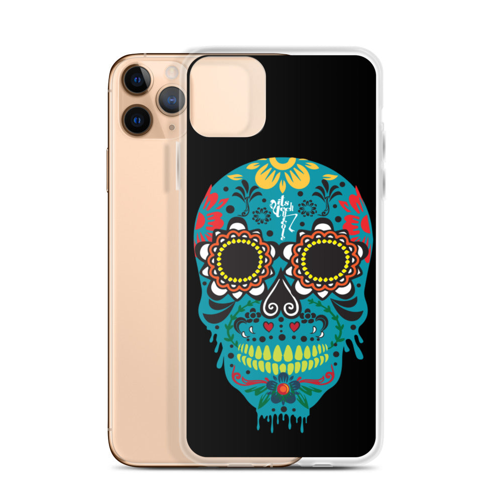 Dia de los Muertos Azul iPhone Case