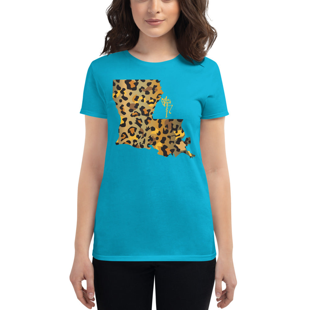 Louisiana Leopard Short Sleeve T-shirt