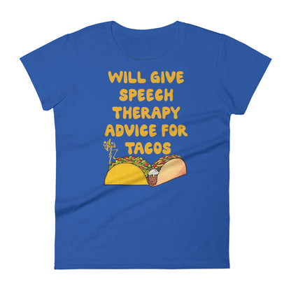 Speech Therapy for Tacos Women's short sleeve t-shirt
