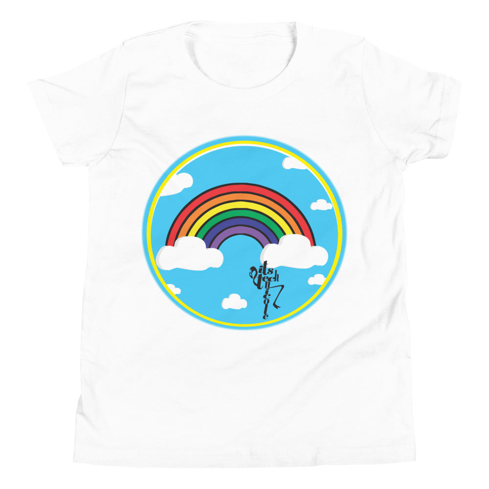 Rainbow and Clouds Youth Short Sleeve T-Shirt