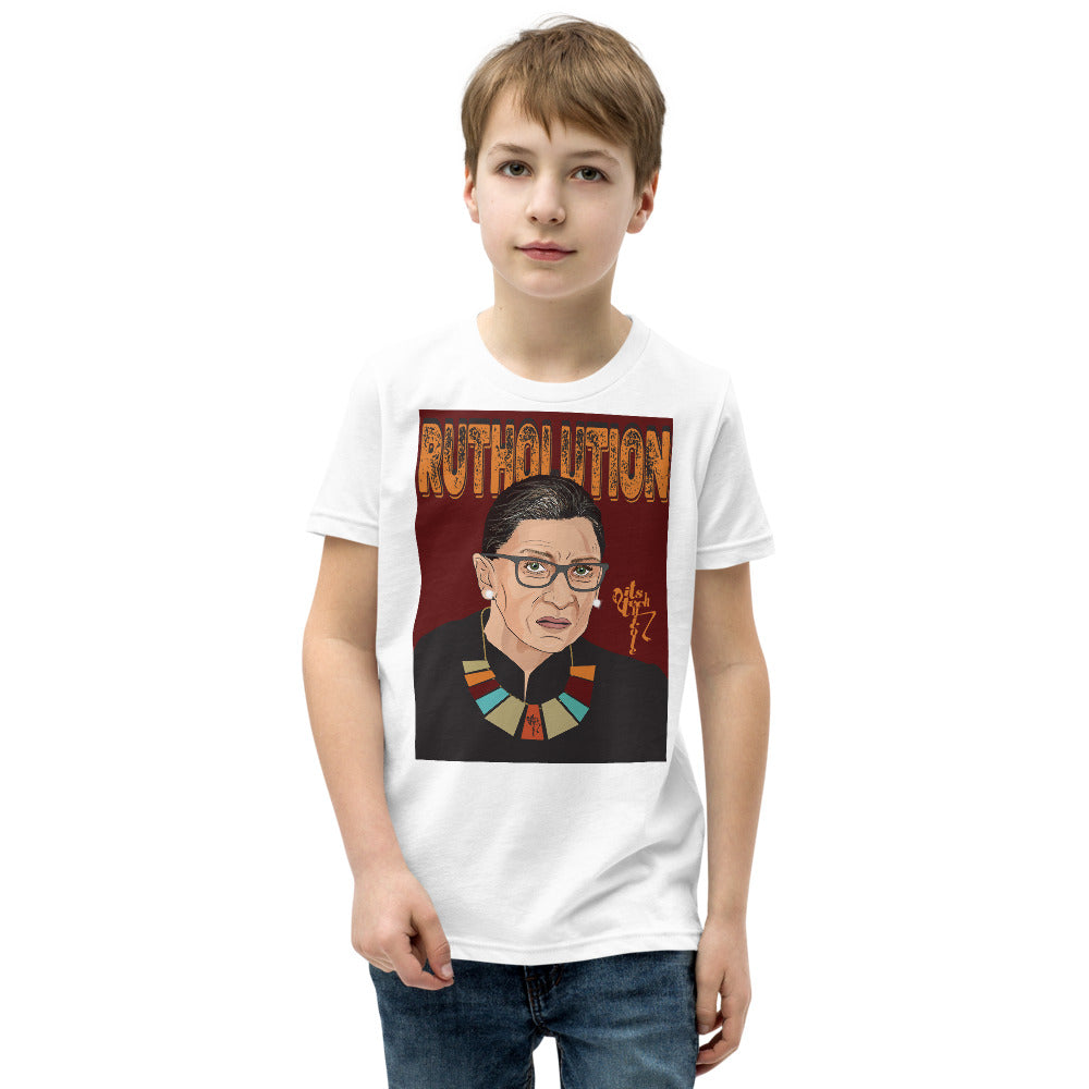Ruth Bader Ginsburg Tribute Art Youth Short Sleeve T-Shirt