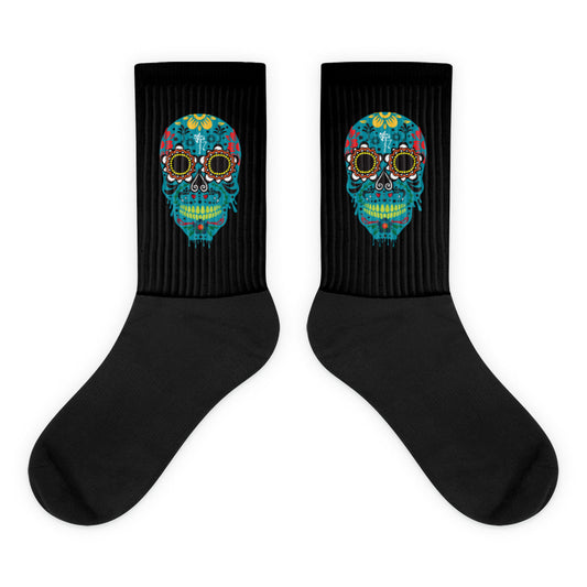 Dia de los Muertos Azul Socks
