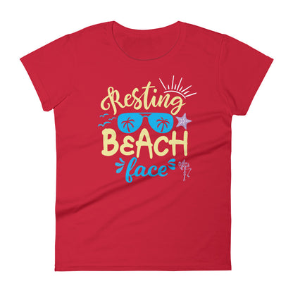 Resting Beach Face Women's short sleeve t-shirt