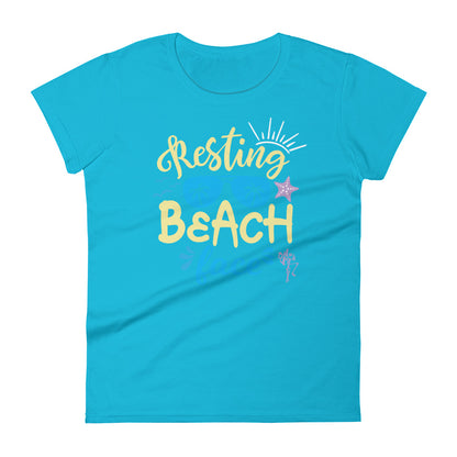 Resting Beach Face Women's short sleeve t-shirt