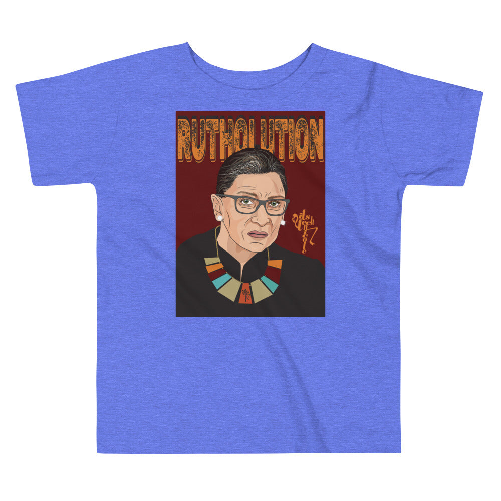 Ruth Bader Ginsburg Tribute Art Toddler Short Sleeve Tee