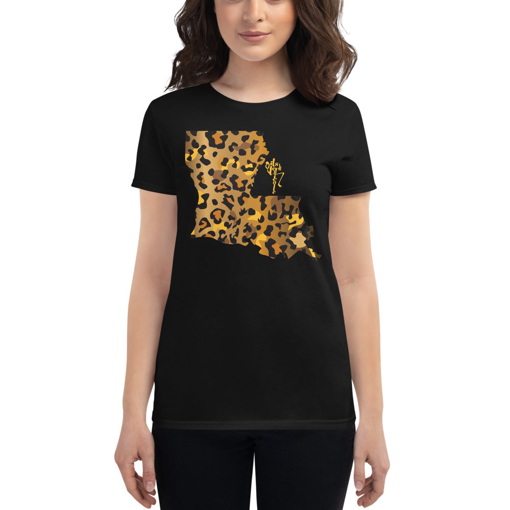 Louisiana Leopard Short Sleeve T-shirt