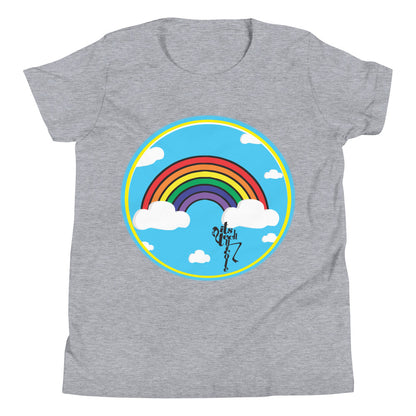 Rainbow and Clouds Youth Short Sleeve T-Shirt