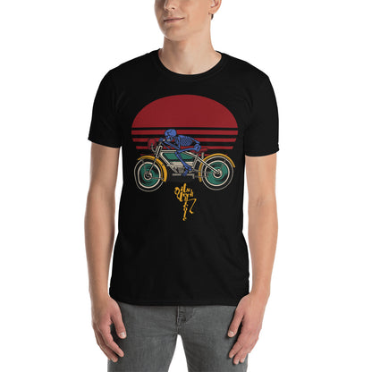 Art Inspired by Jordan 1 Mid SE Fearless Blue the Great Short-Sleeve T-Shirt