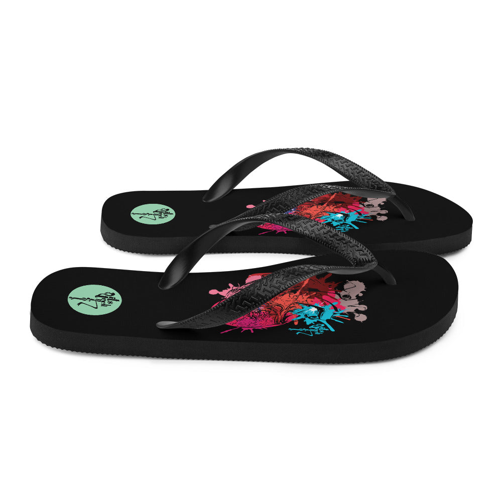 Heart Art Series: 1 Flip Flops