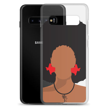 Melanin Poppin' with Texas Earrings Samsung Case