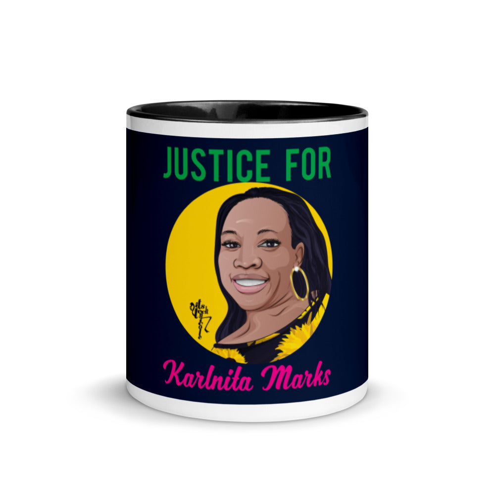 Justice for Karlnita Marks Mug with Color Inside