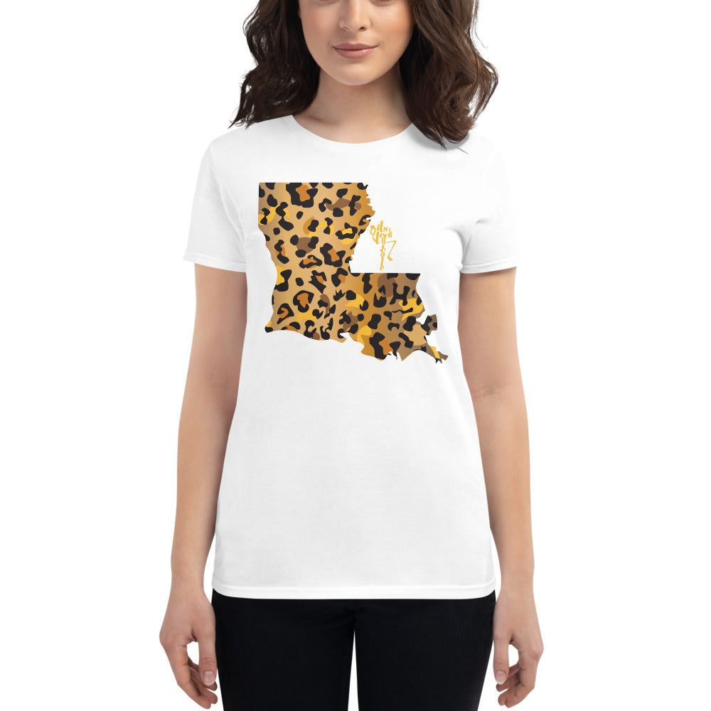 Louisiana Leopard Short Sleeve T-shirt